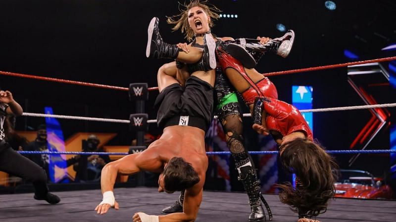 Robert Stone and Aliyah lost to WWE NXT's Rhea Ripley